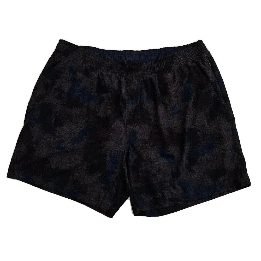 Rhone Mako Mens XXL Black Camo Lined Athletic 7" Shorts Gym Running Training‎